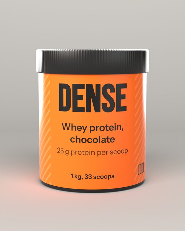 Dense protein powder packaging