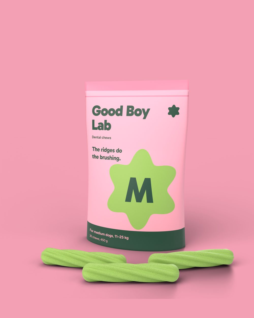 Good Boy Lab dental chews pouch