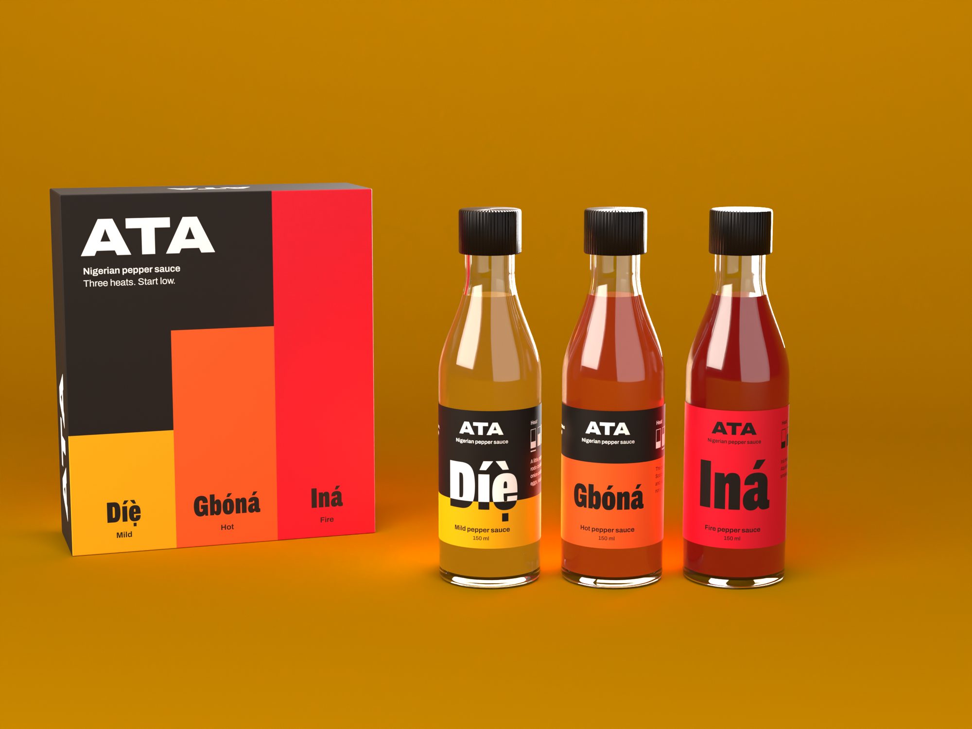 Ata gift box with three bottles